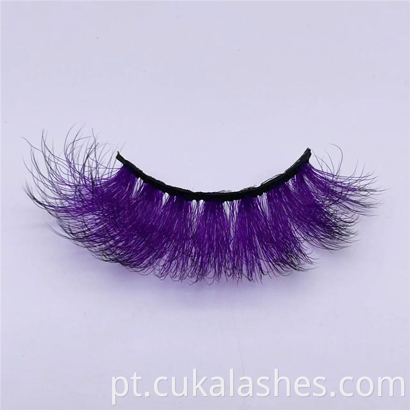 Purple False Lashes